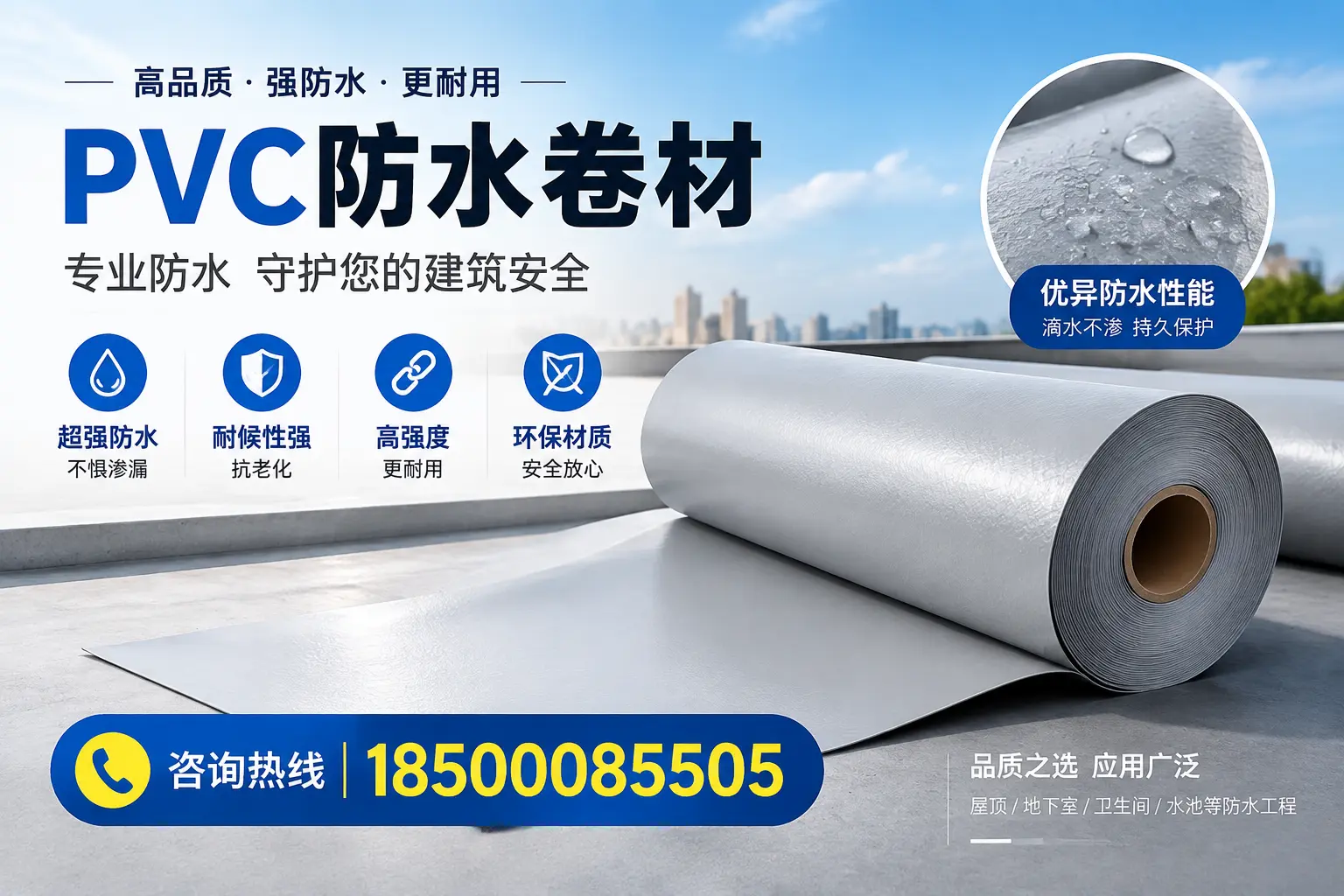 崇左地区pvc防水卷材的市场现状与发展趋势